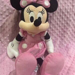 Disney Minnie Mouse Pink Plush Toy - Soft Kids Stuffed Doll
